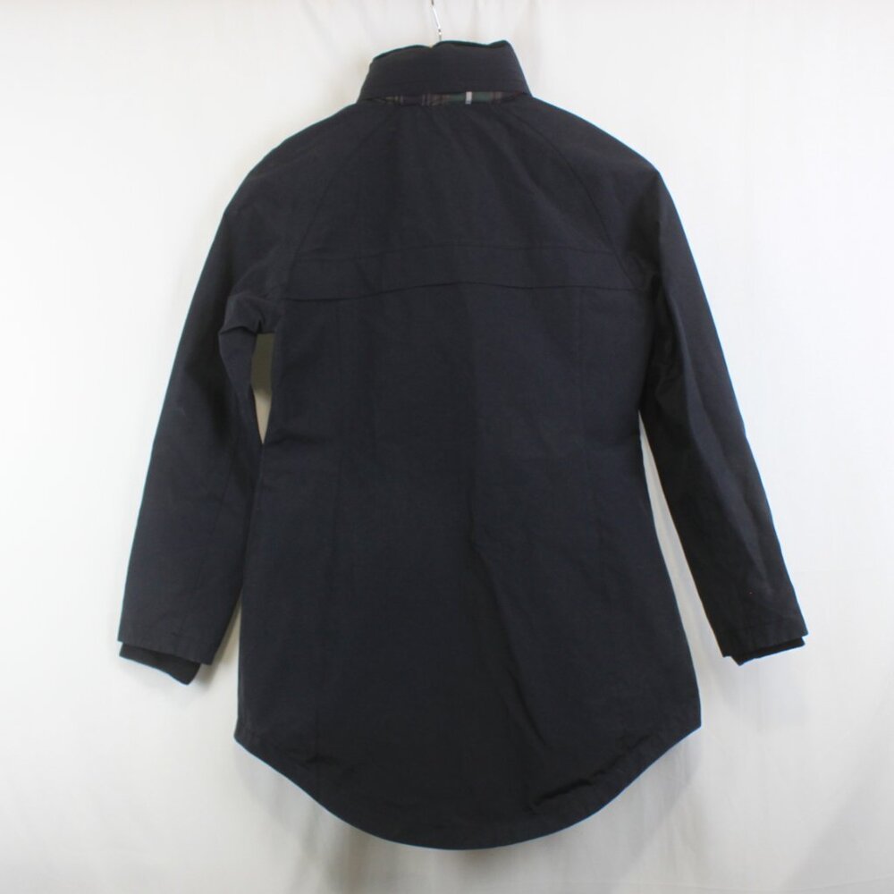Pendleton Navy Blue Plaid Lined Hooded Rain Coat Jacket - Picture 11 of 16